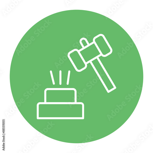 Broken Gavel Icon
