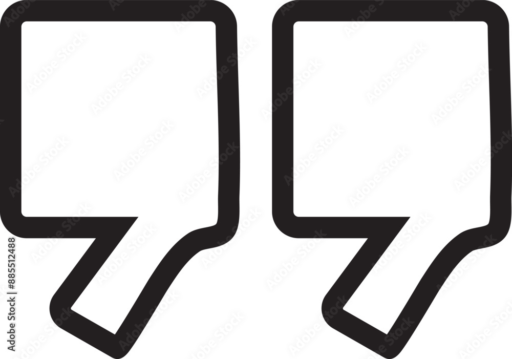 Quotes Icon Vector Illustration Simple Quotes Icon Vector Illustration Simple