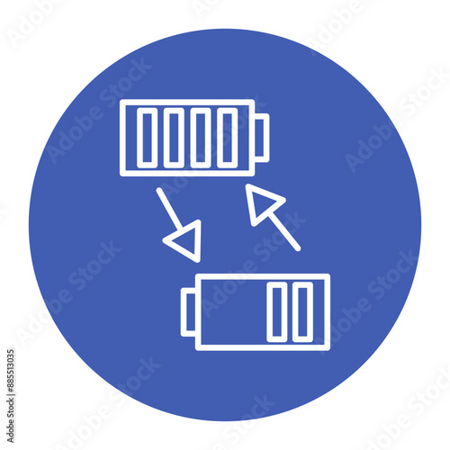 Swappable Batteries Icon photo