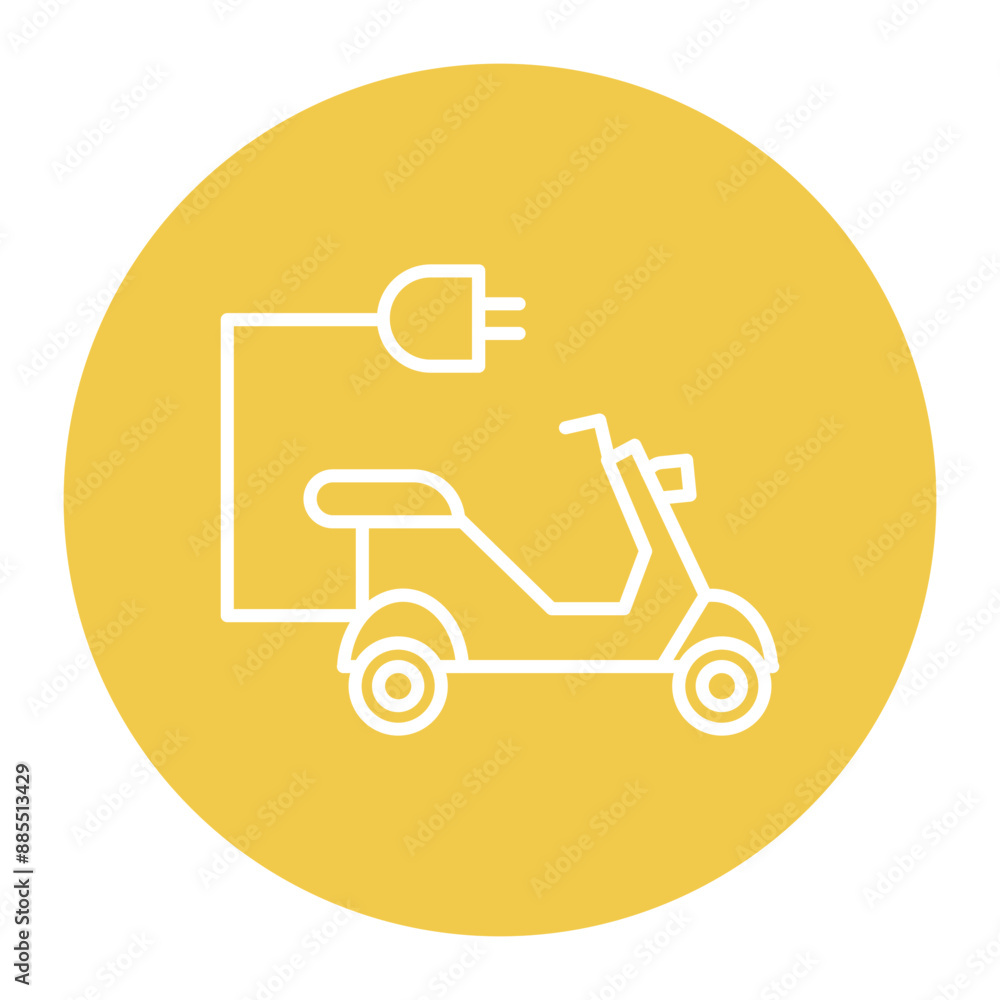 Electric Bike Icon Electric Bike Icon
