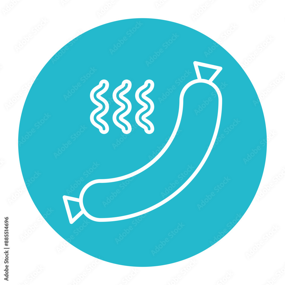Hot Sausage Icon Hot Sausage Icon