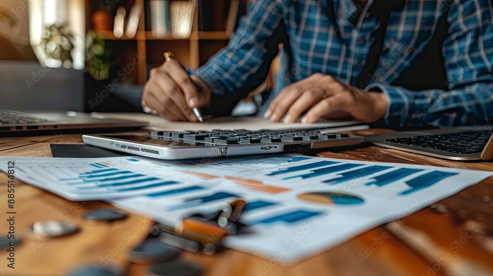 A financial advisor meeting with a young couple, discussing their portfolio with charts and graphs spread out on the table, showing engagement and interest. A financial advisor meeting with a young couple, discussing their portfolio with charts and graphs spread out on the table, showing engagement and interest.