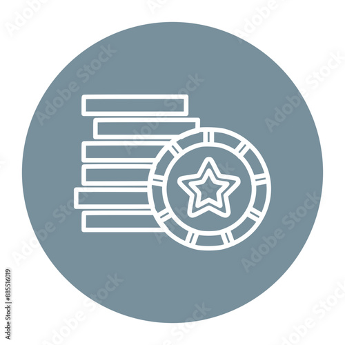Poker Chips Icon