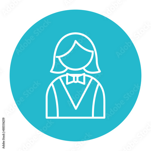 Female Croupier Icon