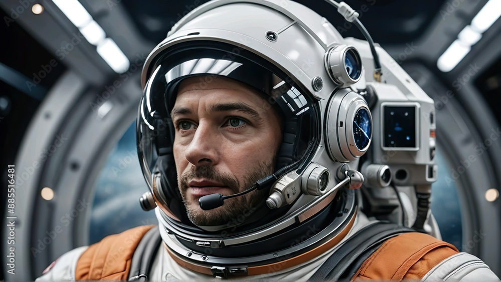 an astronaut is on the space station an astronaut is on the space station