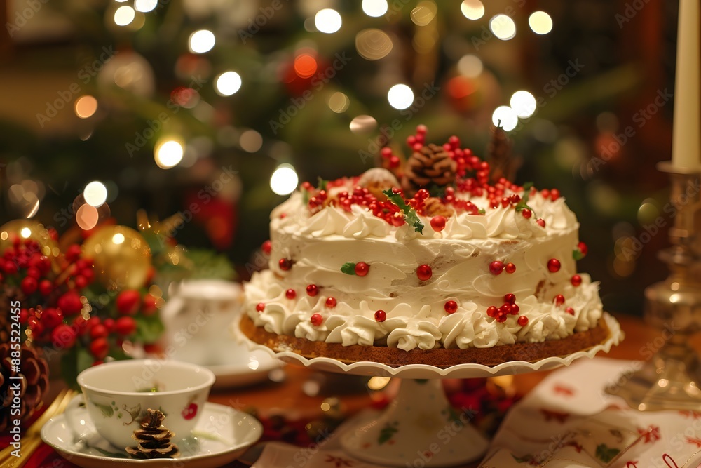 Christmas family cake Christmas family cake
