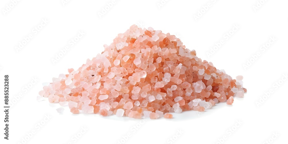 Isolated Himalayan Pink Salt pile on white background. Concept Food Styling, Kitchen Photography, Seasoning Ingredients, Minimalist Culinary, White Background Isolated Himalayan Pink Salt pile on white background. Concept Food Styling, Kitchen Photography, Seasoning Ingredients, Minimalist Culinary, White Background