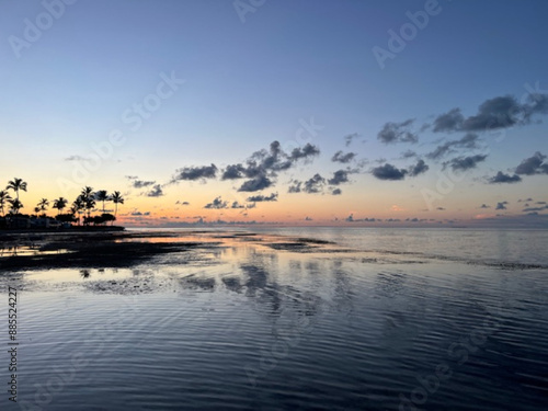 sunset on the beach