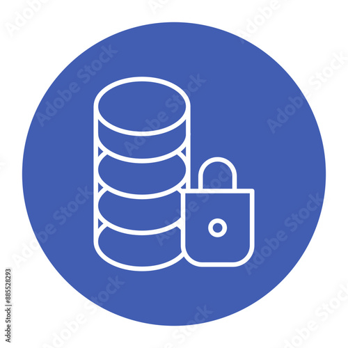 Secure Database Icon