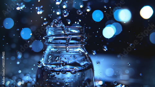 A Mesmerizing Dance of Nature's Simplicity and Beauty. The Tiny Droplets, Clinging to the Smooth Surface, Reflect Light and Colors in an Ever-Changing Display. Each Drop, a Perfect Sphere.