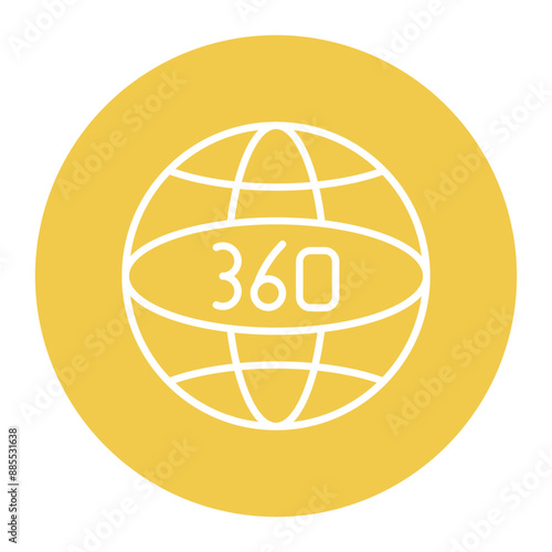 360 Degrees Icon