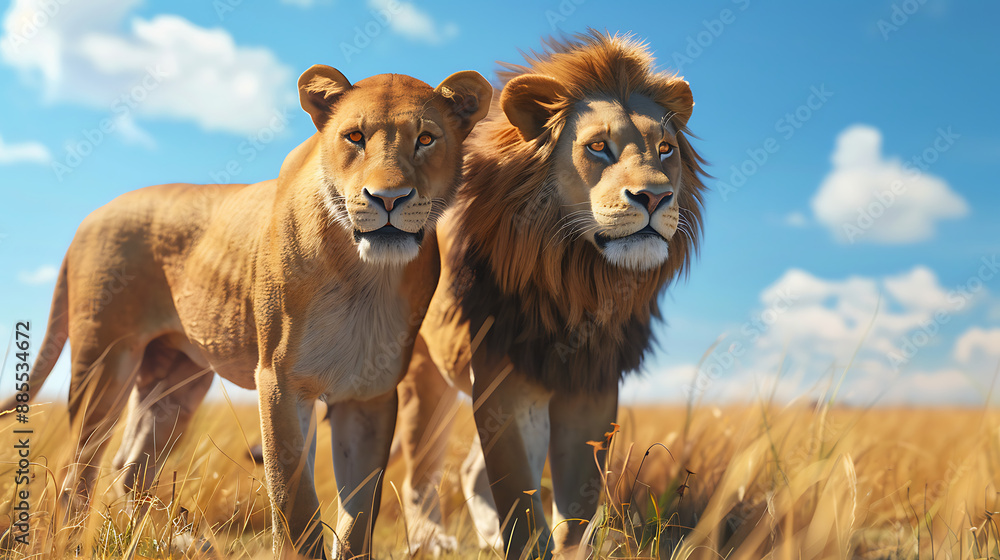 Documentary-Style Photo of a Lioness Documentary-Style Photo of a Lioness