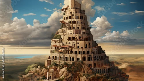 Famous Babylon tower photo