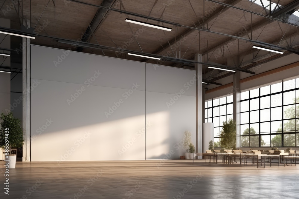 Modern industrial meeting rooms with minimalist design and abundant natural light. Modern industrial meeting rooms with minimalist design and abundant natural light.