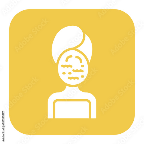Wrinkled Face vector icon. Can be used for Comfort iconset.