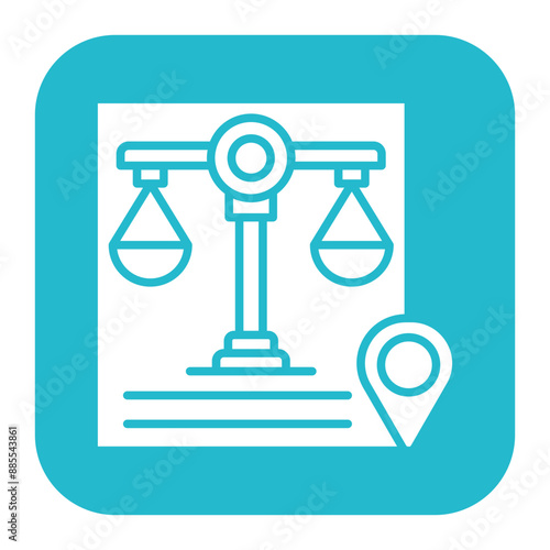 Local Zoning Law vector icon. Can be used for Home Based Business iconset.