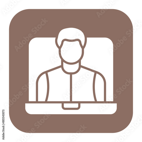 Webinar vector icon. Can be used for Home Based Business iconset.