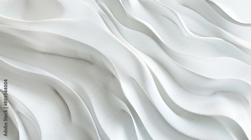 Obraz premium Fluid White Abstract Texture