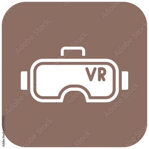 Vr Glasses vector icon. Can be used for Science Fiction iconset.