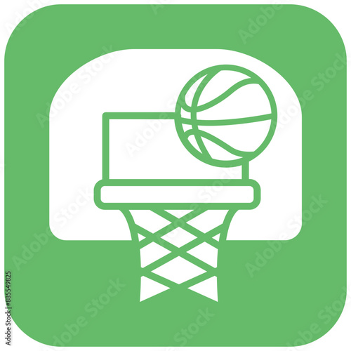 Basketball vector icon. Can be used for Outdoor Fun iconset.