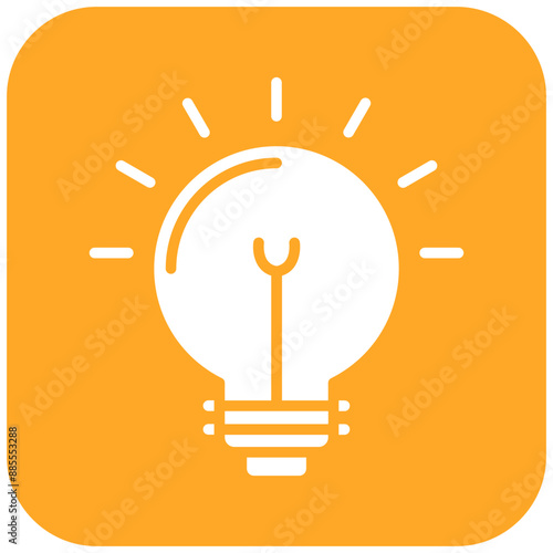 Lightbulb vector icon. Can be used for Earth Day iconset.