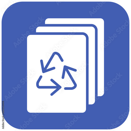 Recycled Paper vector icon. Can be used for Earth Day iconset.