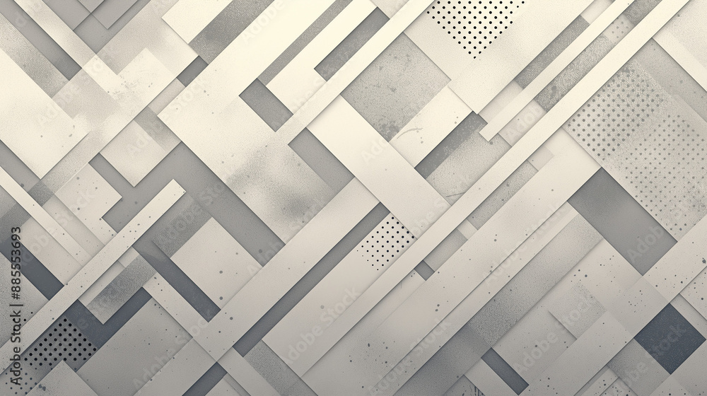 Fototapeta premium intricate geometric metallic patterns with angular shapes and layered textures, creating a modern and sophisticated visual aesthetic