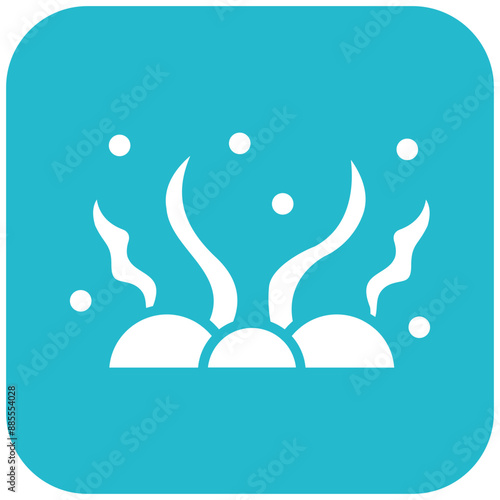 Seaweed vector icon. Can be used for Coastline iconset.