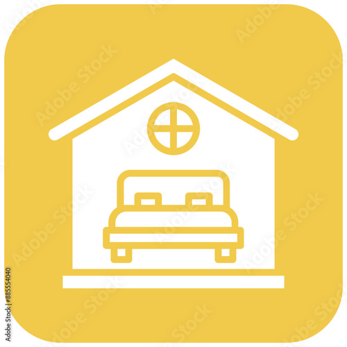 Accommodation vector icon. Can be used for Hajj Pilgrimage iconset.