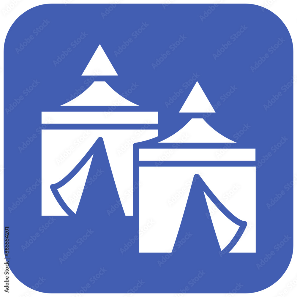 Mina Tents vector icon. Can be used for Hajj Pilgrimage iconset. Mina Tents vector icon. Can be used for Hajj Pilgrimage iconset.