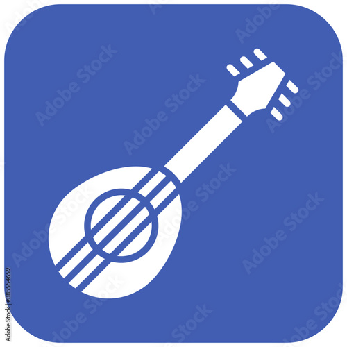 Mandolin vector icon. Can be used for Italy iconset.