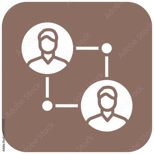 Contact Tracing vector icon. Can be used for Infectious Diseases iconset.