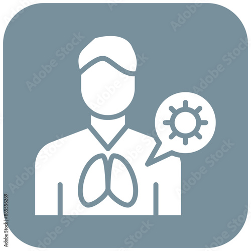 Infected Person vector icon. Can be used for Infectious Diseases iconset.