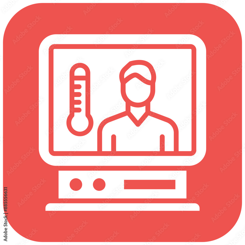 Infection Screening vector icon. Can be used for Infectious Diseases iconset. Infection Screening vector icon. Can be used for Infectious Diseases iconset.