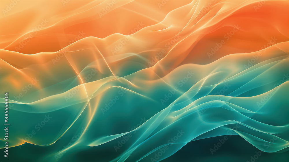 Fototapeta premium Abstract Sunrise Waves
