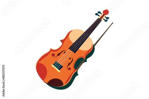 violin set isolated on white background vector eps 10