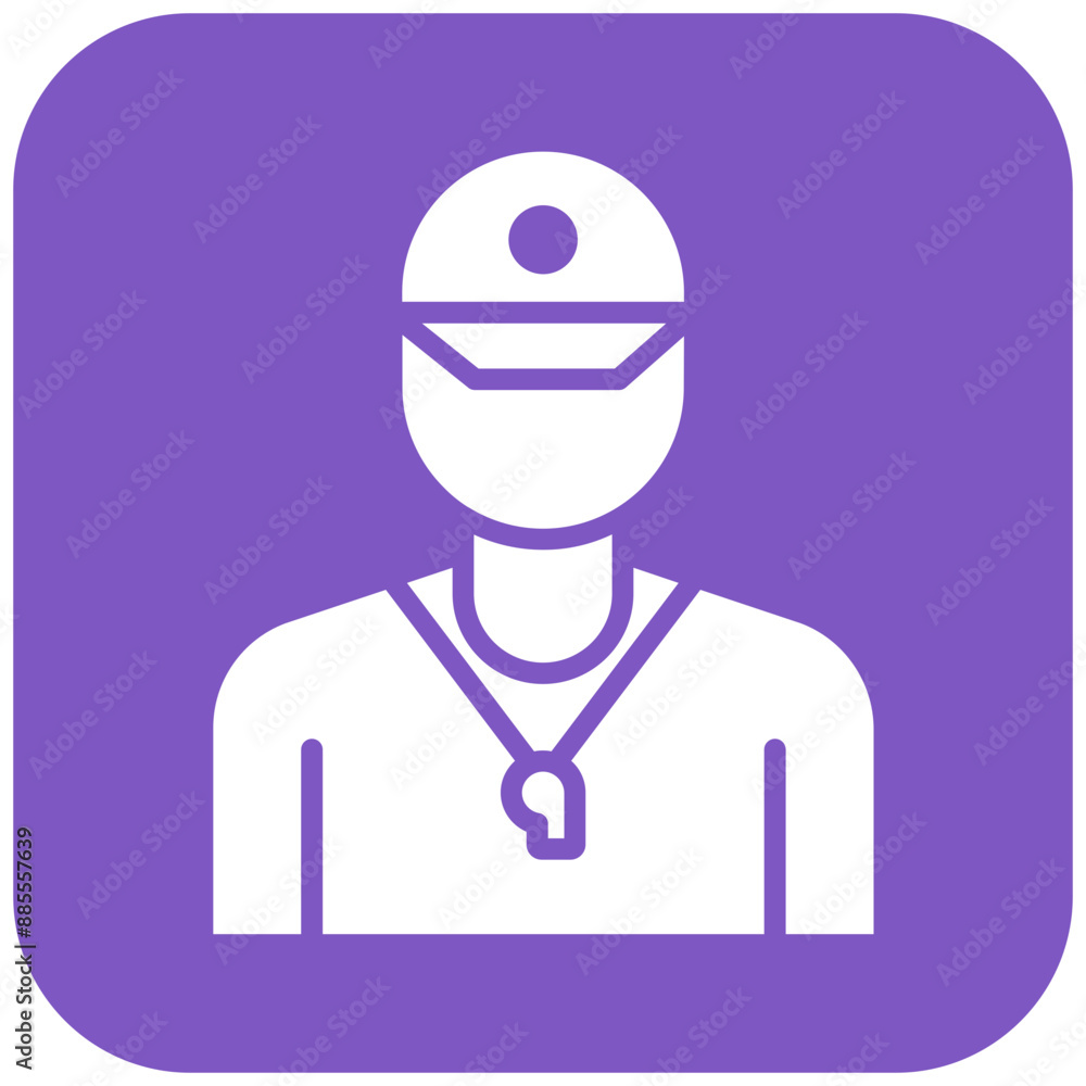 Coach vector icon. Can be used for Rugby iconset. Coach vector icon. Can be used for Rugby iconset.