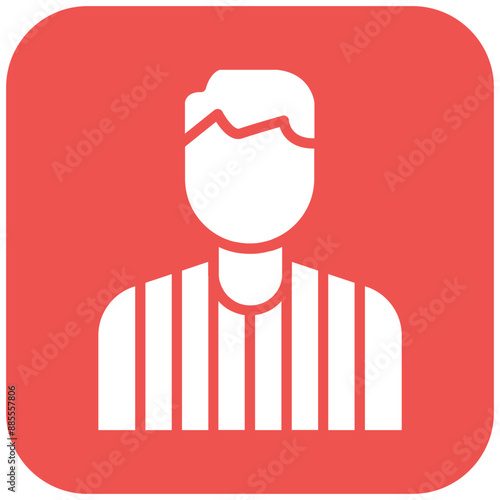 Referee vector icon. Can be used for Rugby iconset.