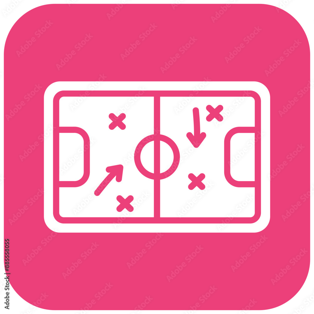 Tactics vector icon. Can be used for Rugby iconset. Tactics vector icon. Can be used for Rugby iconset.