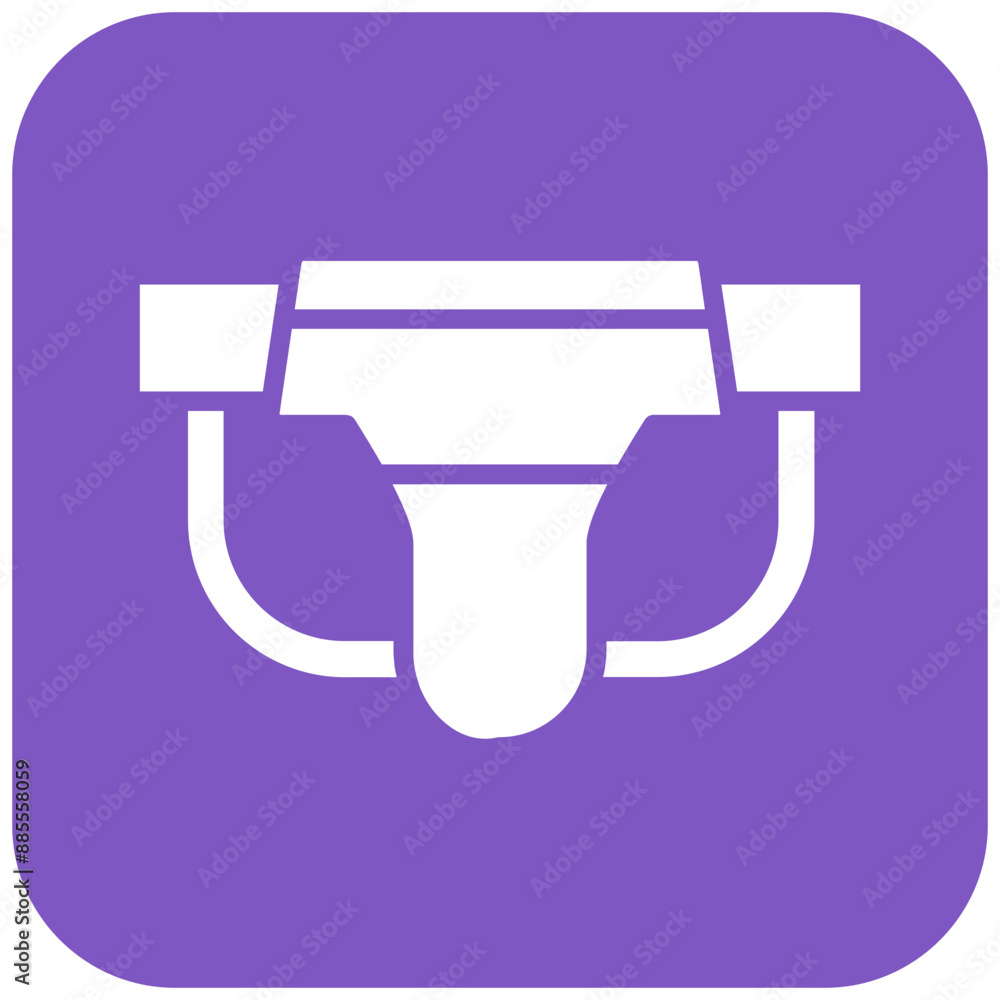 Jockstrap vector icon. Can be used for Rugby iconset. Jockstrap vector icon. Can be used for Rugby iconset.