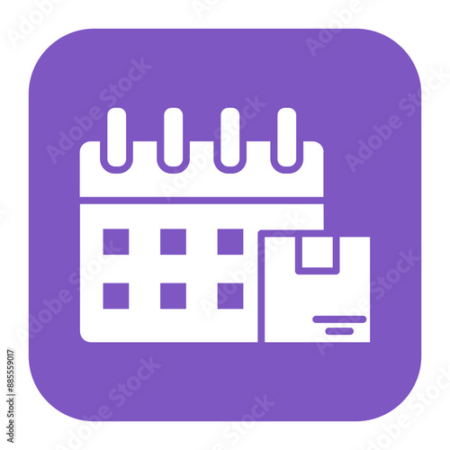 Delivery Date vector icon. Can be used for Warehouse iconset.