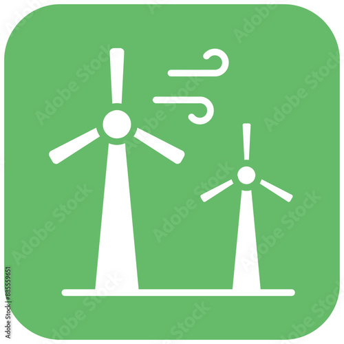 Wind Turbine vector icon. Can be used for Manufacturing iconset.
