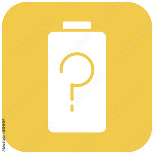 Battery Unknown vector icon. Can be used for Battery and Power iconset.