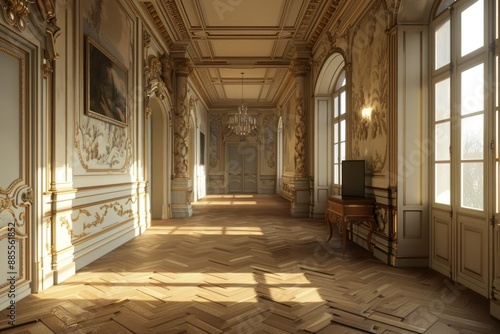 Classical French Castle Interior © Alex
