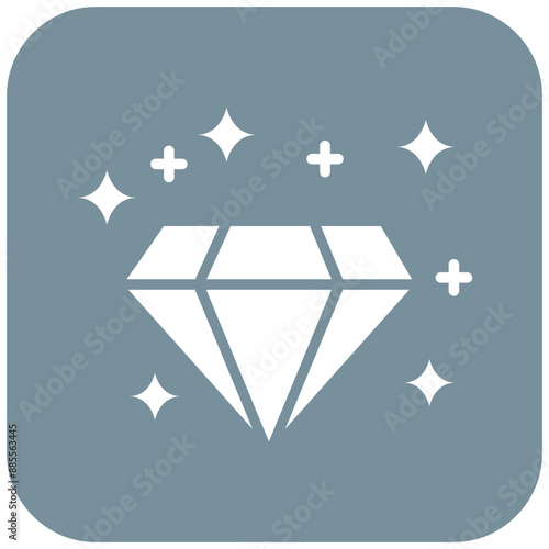 Diamond vector icon. Can be used for Luxury iconset.