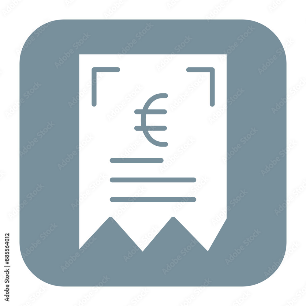 Euro Bill vector icon. Can be used for Trading iconset. Euro Bill vector icon. Can be used for Trading iconset.