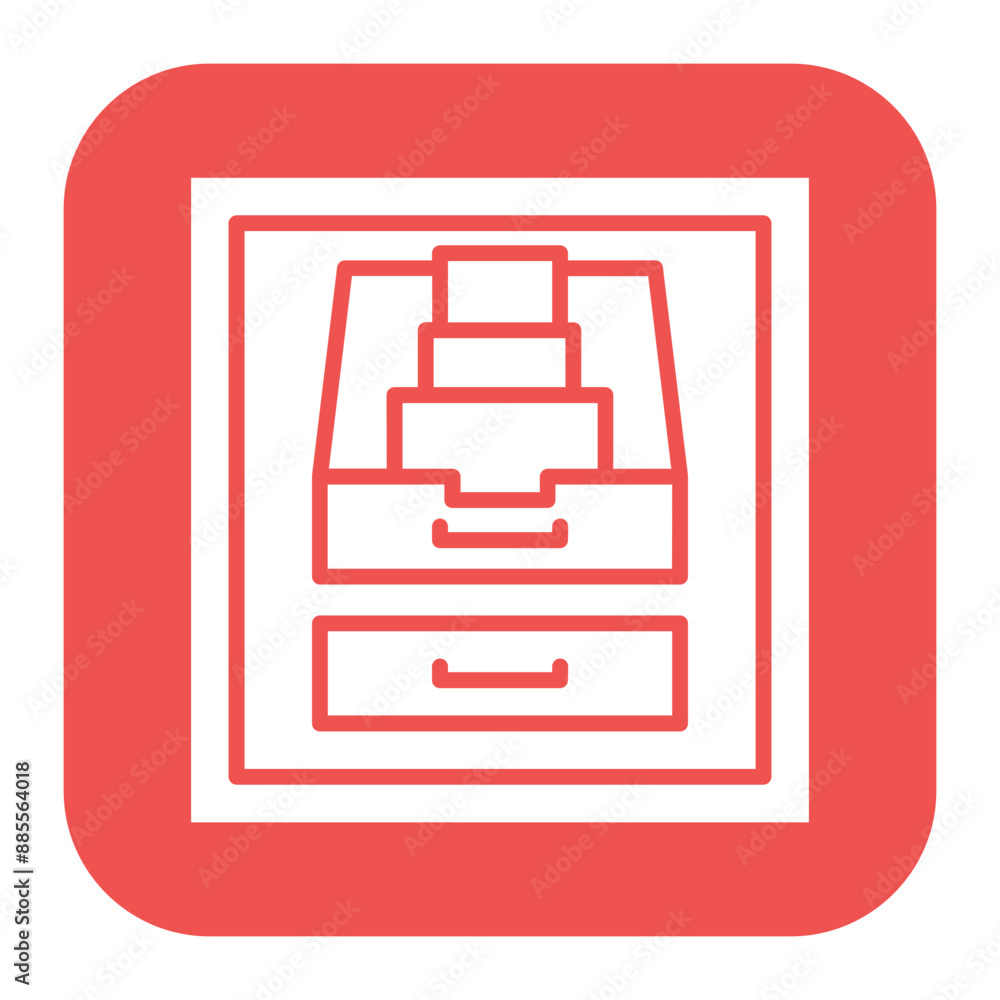 Files in Drawer vector icon. Can be used for Trading iconset. Files in Drawer vector icon. Can be used for Trading iconset.
