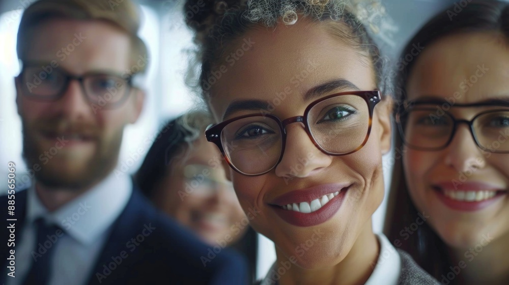 A close-up of a person wearing glasses, suitable for use in editorial or commercial content A close-up of a person wearing glasses, suitable for use in editorial or commercial content