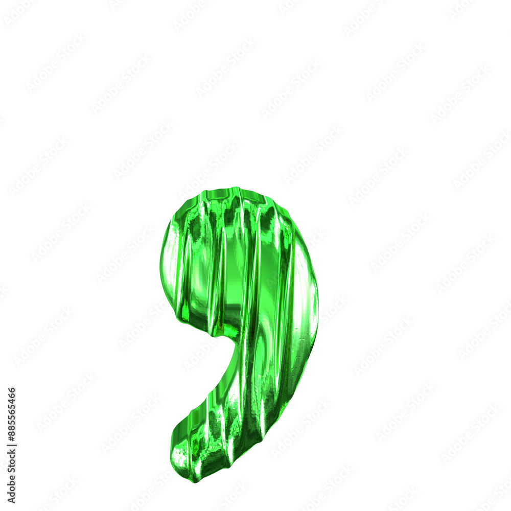 Fluted green symbol Fluted green symbol