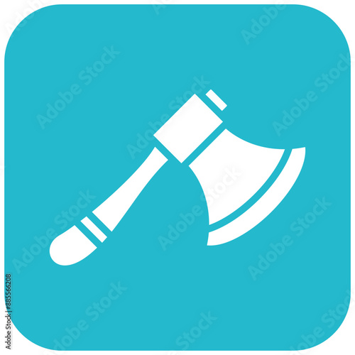 Axe vector icon. Can be used for Medieval iconset.